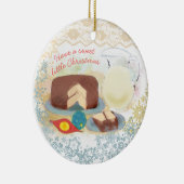 Ornement de Noël de lait de gâteau de chocolat de (Droite)