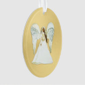 Ornement de Noël de l'Ange d'Afrique (devant)