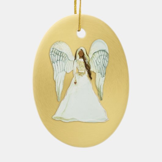Ornement de Noël de l'Ange d'Afrique (Dos)