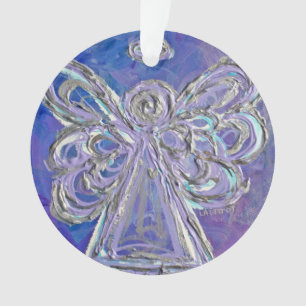 Ornement de Noël de l'Ange Gardien de Purple