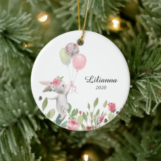 Ornement de Noël de lapin, lapin