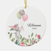 Ornement de Noël de lapin, lapin (Devant)