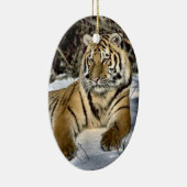 Ornement de Noël de l'art du tigre sauvage (Droite)