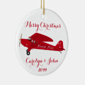 Ornement de Noël de l'avion du Pôle Nord (Droite)