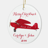 Ornement de Noël de l'avion du Pôle Nord (Gauche)