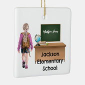 Ornement de Noël de l'école pour filles customisée (Droite)