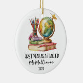 Ornement de Noël de l'enseignant de première année (Droite)