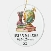 Ornement de Noël de l'enseignant de première année (Gauche)