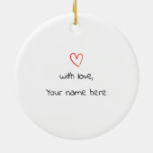 Ornement de Noël de l'enseignant - Personnaliser (Dos)