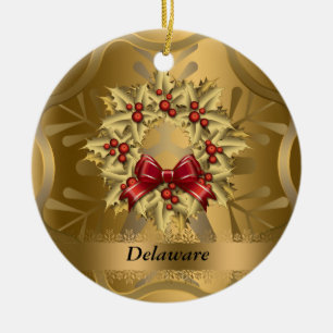 Ornement de Noël de l'État du Delaware