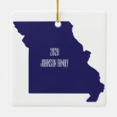 Ornement de Noël de l'État du Missouri (Dos)