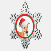 Ornement de Noël de lévrier (Vue impression)