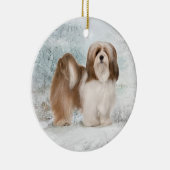 Ornement de Noël de Lhasa Apso (Droite)