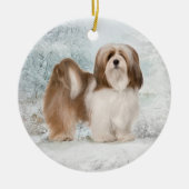 Ornement de Noël de Lhasa Apso (Devant)