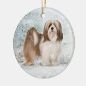 Ornement de Noël de Lhasa Apso (Gauche)