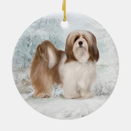 Ornement de Noël de Lhasa Apso (Dos)