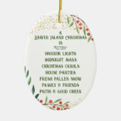 Ornement de Noël de l'île Beaver (Devant)