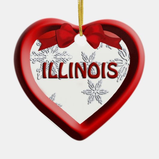Ornement de Noël de l'Illinois (Devant)