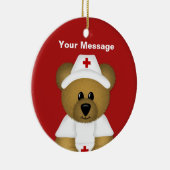 Ornement de Noël de l'infirmière personnalisée (Droite)