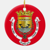 Ornement de Noël de Lisbonne (Dos)