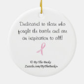 Ornement de Noël de l'ours en peluche rose (Dos)