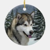 Ornement de Noël de Malamute (Dos)