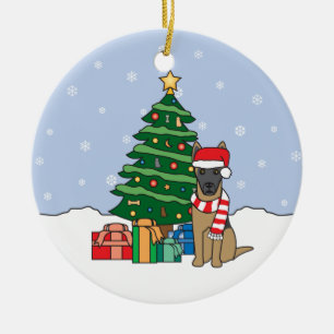 Ornement de Noël de Malinois de Belge