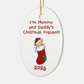 Ornement de Noël de maman et papa (Gauche)