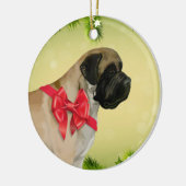 Ornement de Noël de mastiff (Gauche)