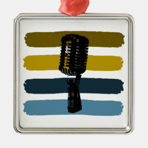 Ornement de Noël de microphone