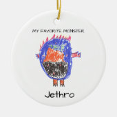 Ornement de Noël de Monstre personnalisé (Devant)