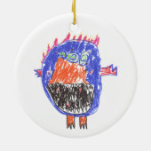 Ornement de Noël de Monstre personnalisé (Dos)