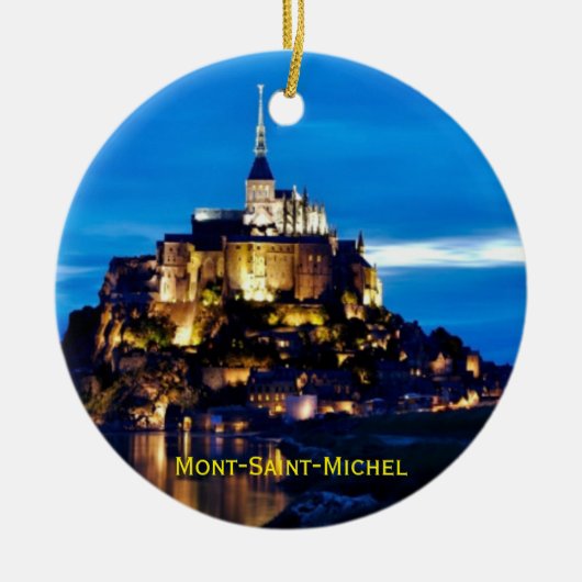 Ornement de Noël de Mont-Saint-Michel (Devant)
