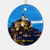 Ornement de Noël de Mont-Saint-Michel (Gauche)