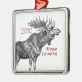Ornement de Noël de Moose Country (Gauche)