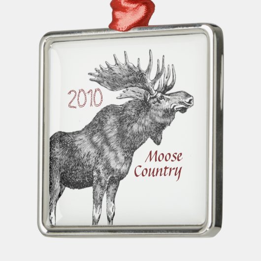 Ornement de Noël de Moose Country (Gauche)
