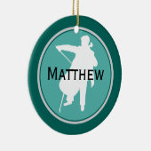 Ornement de Noël de musique personnalisé par (Droite)