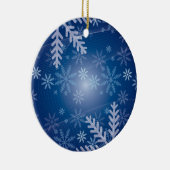 ornement de noël de neige bleue (Droite)