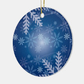 ornement de noël de neige bleue (Gauche)