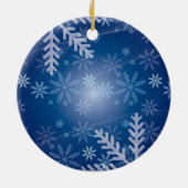 ornement de noël de neige bleue (Dos)