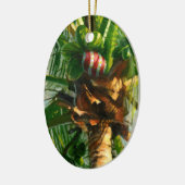 Ornement de Noël de noix de coco (Gauche)