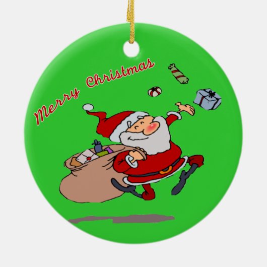 Ornement de Noël de Panda géant (Dos)