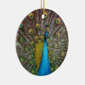 Ornement de Noël de paon fier (Droite)