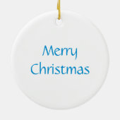 Ornement de Noël de paon fier (Dos)