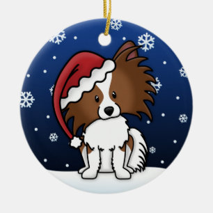 Ornement de Noël de Papillon de bande dessinée d
