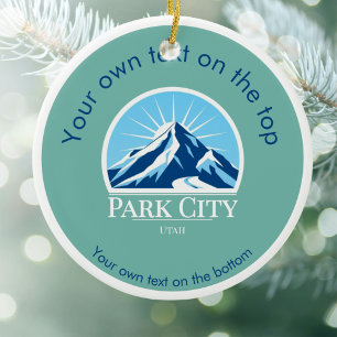 Ornement de Noël de Park City Utah