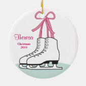 Ornement de Noël de patinage de glace (Dos)