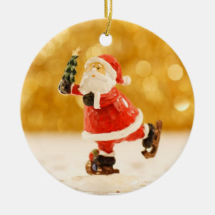 Ornement de Noël de patinage de glace de figurine