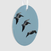 Ornement de Noël de pélican de vol (devant)
