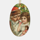 Ornement de Noël de Père Noël d'Allemand (Gauche)